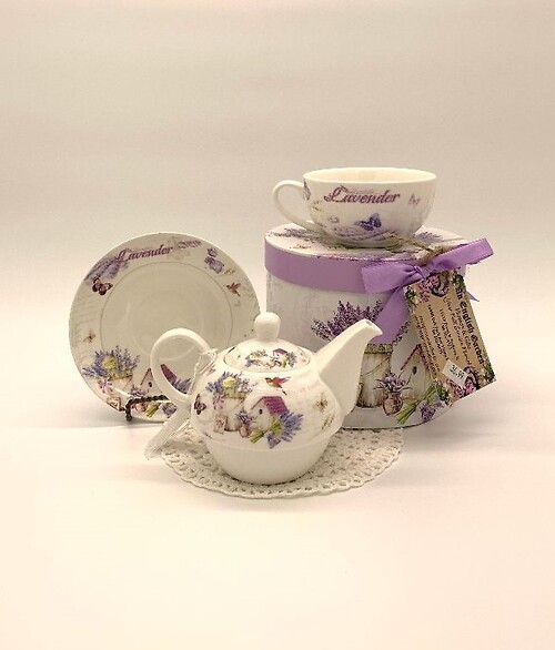 Lavender Floral Tea Set