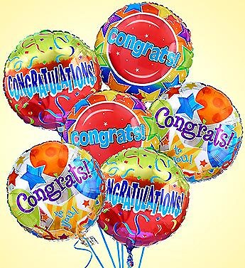 Air-Rangement- Congratulations Mylar Balloons