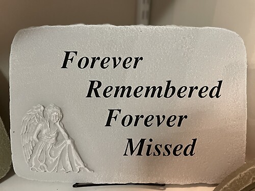 &quot;Forever Remembered&quot; - garden stone